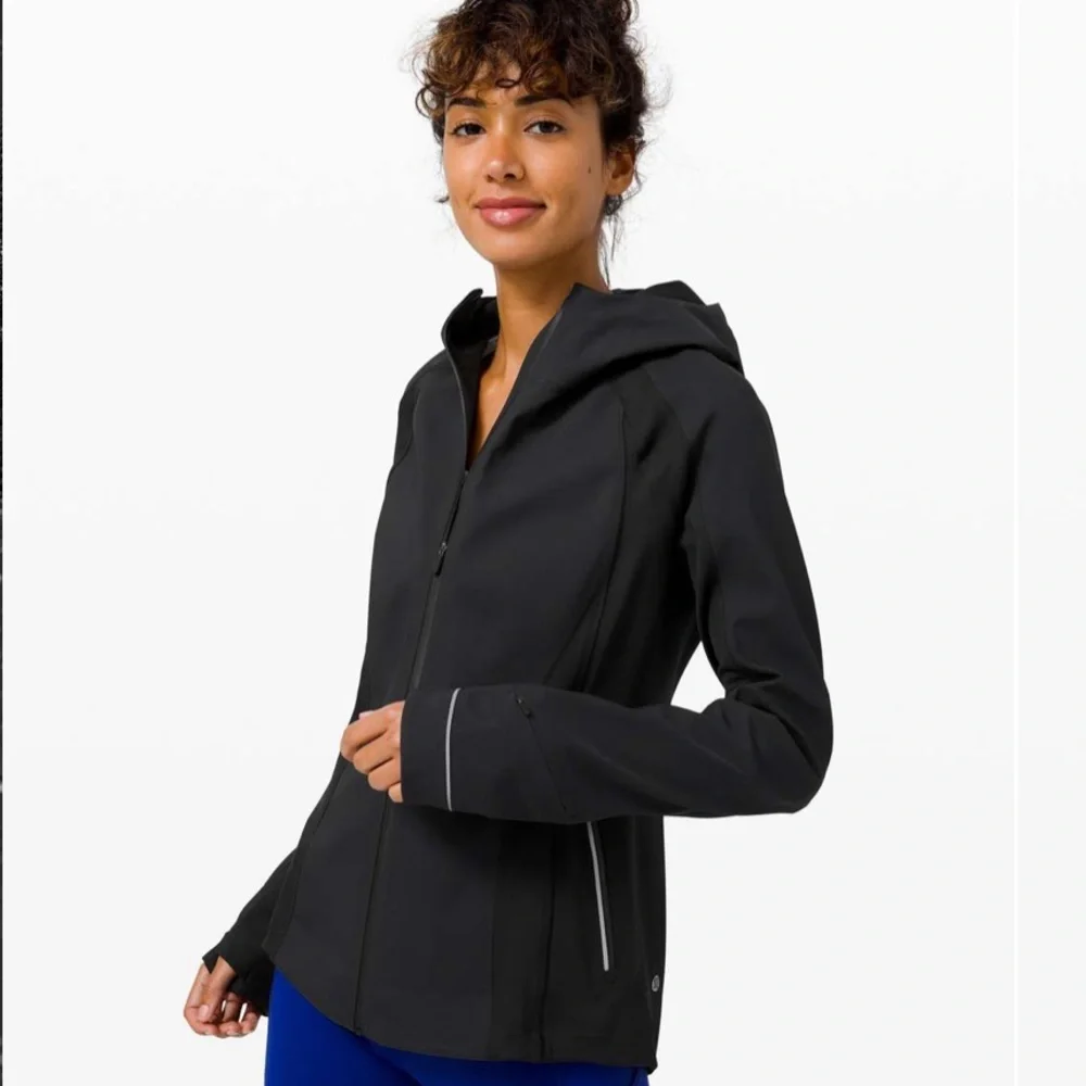 lululemon athletica Black Hooded Softshell Jacket